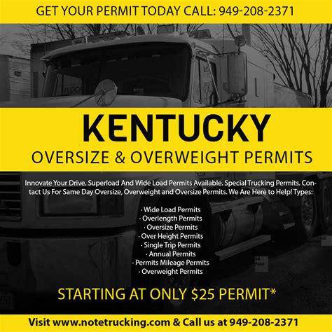 kentucky oversize regulations